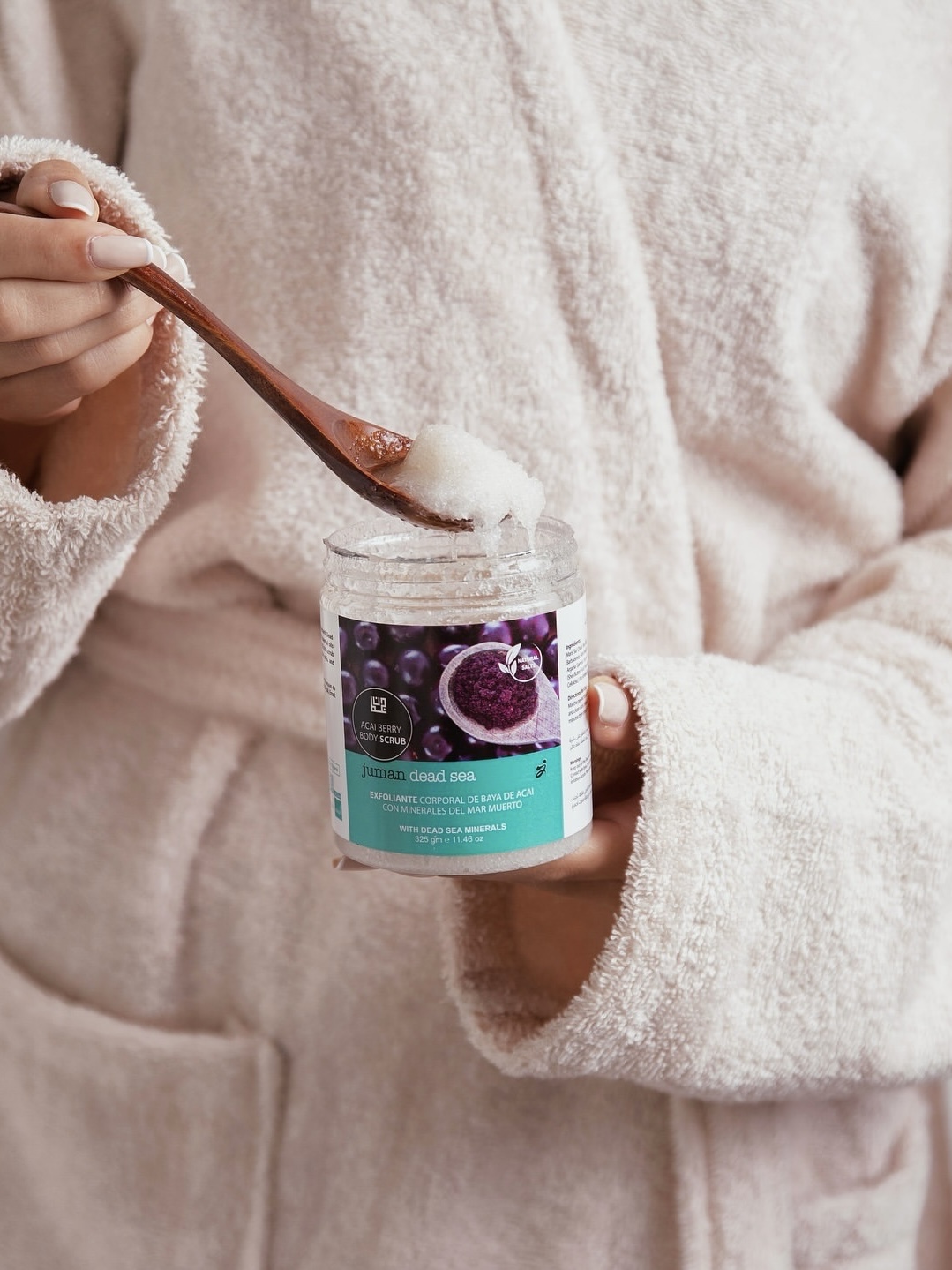 acai berry body scrub enriched