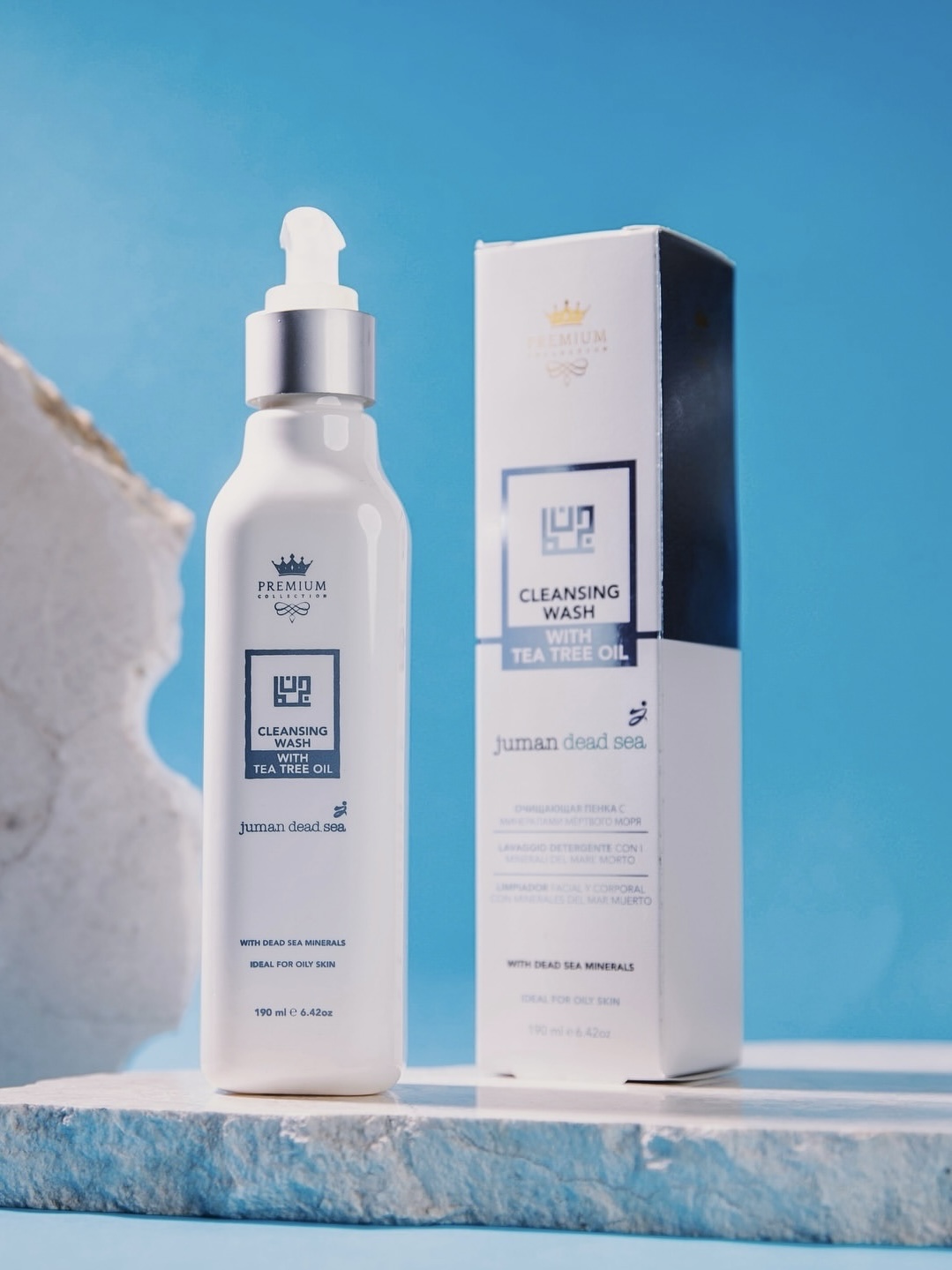cleansing wash with tea tree oil with dead sea minerals